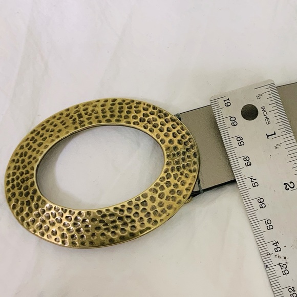Brushed Bronze Leather Belt main image 5